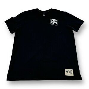 Project Rock Large Short Sleeve Loose Fit Cotton Graphic T-Shirt‎ Black Logo